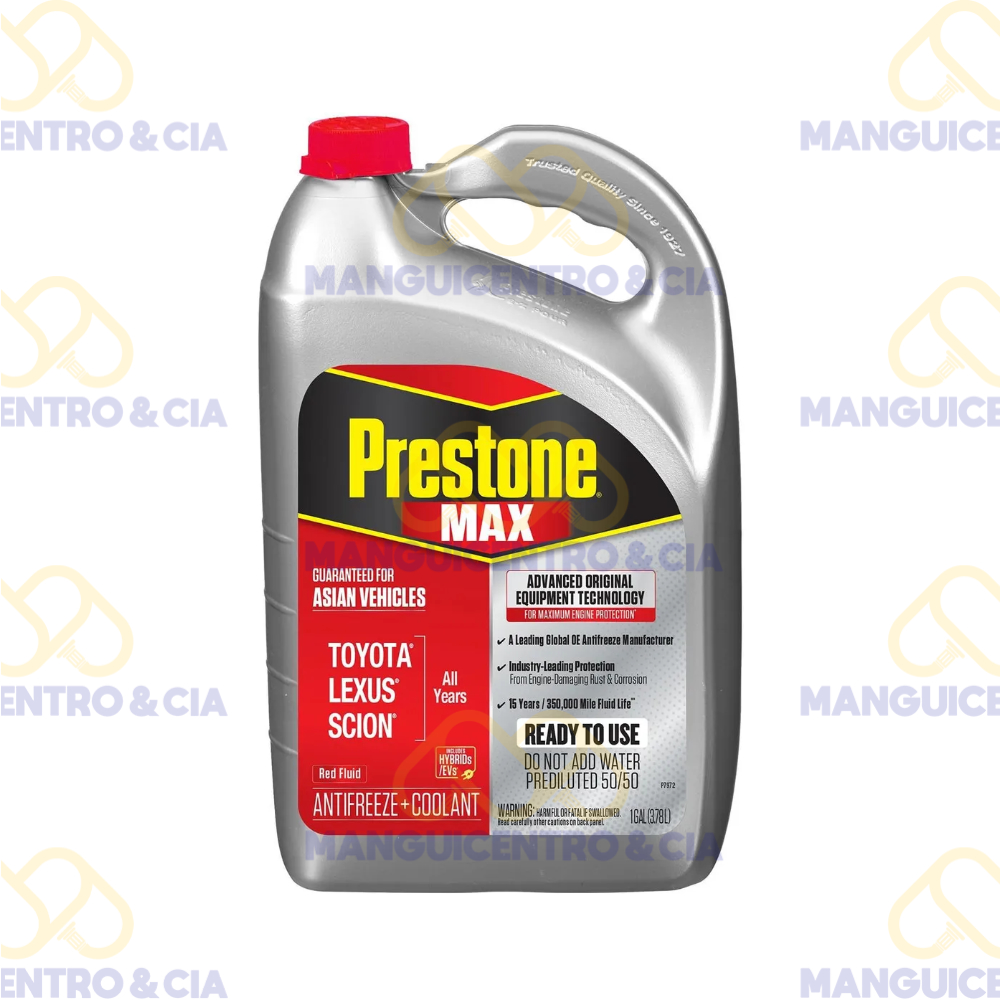 Refrigerante Prestone 50% Rojo 1 Galón