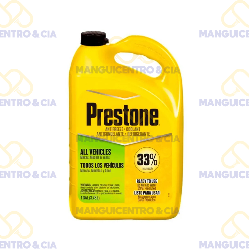 Refrigerante Prestone 33% Verde 1 Galón