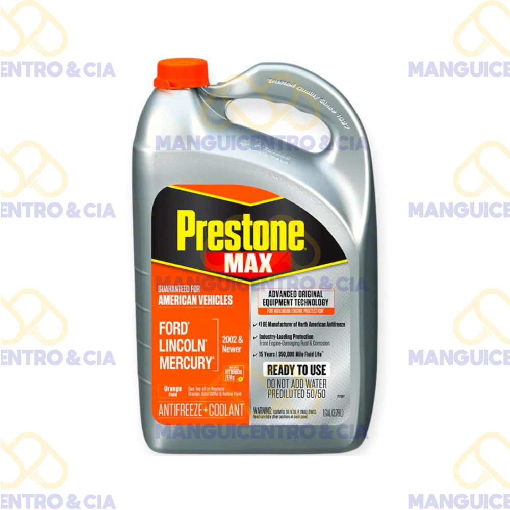 Refrigerante Prestone 50% Naranja 1 Galón
