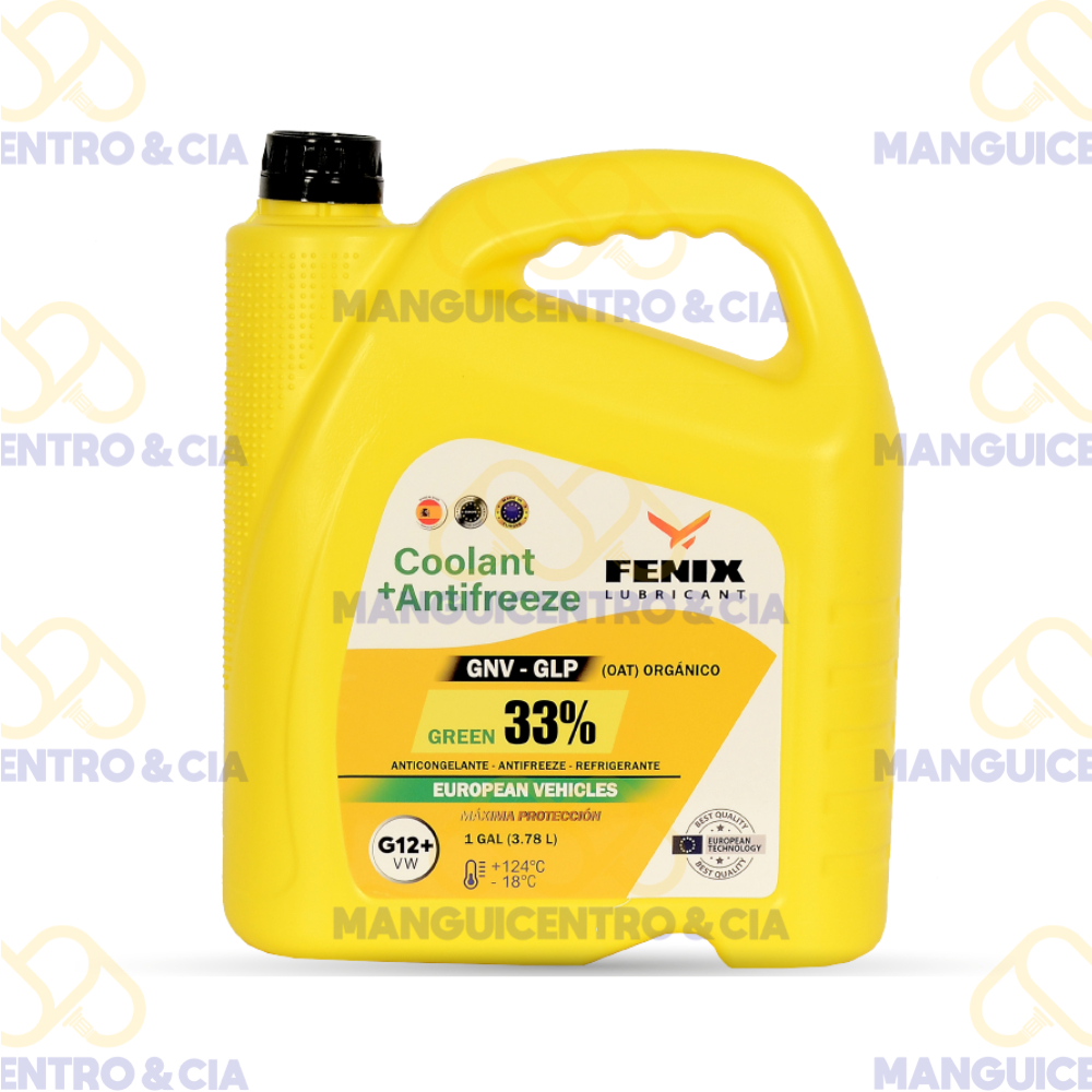 Refrigerante Fénix Coolanfex Verde 33% 1 Galón