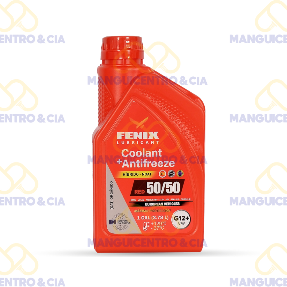 Refrigerante Fénix Coolanfex Rojo 50% 1/4 Galón