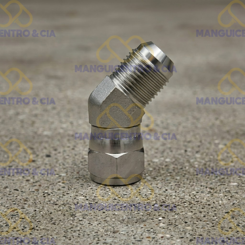Adaptador 45 Macho Jic - Hembra G Jic 1/4*1/4 - Imagen 2