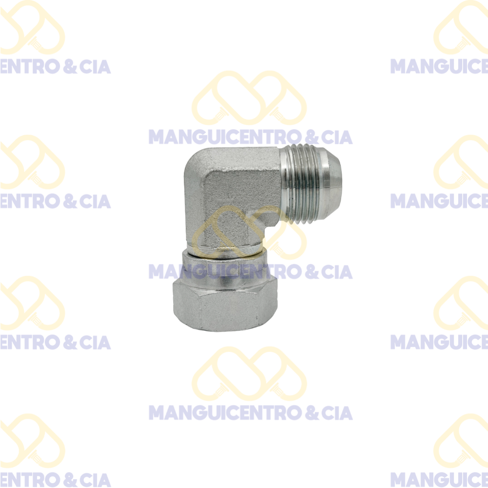Adaptador 90 Macho Jic - Hembra G Jic 1/4*1/4