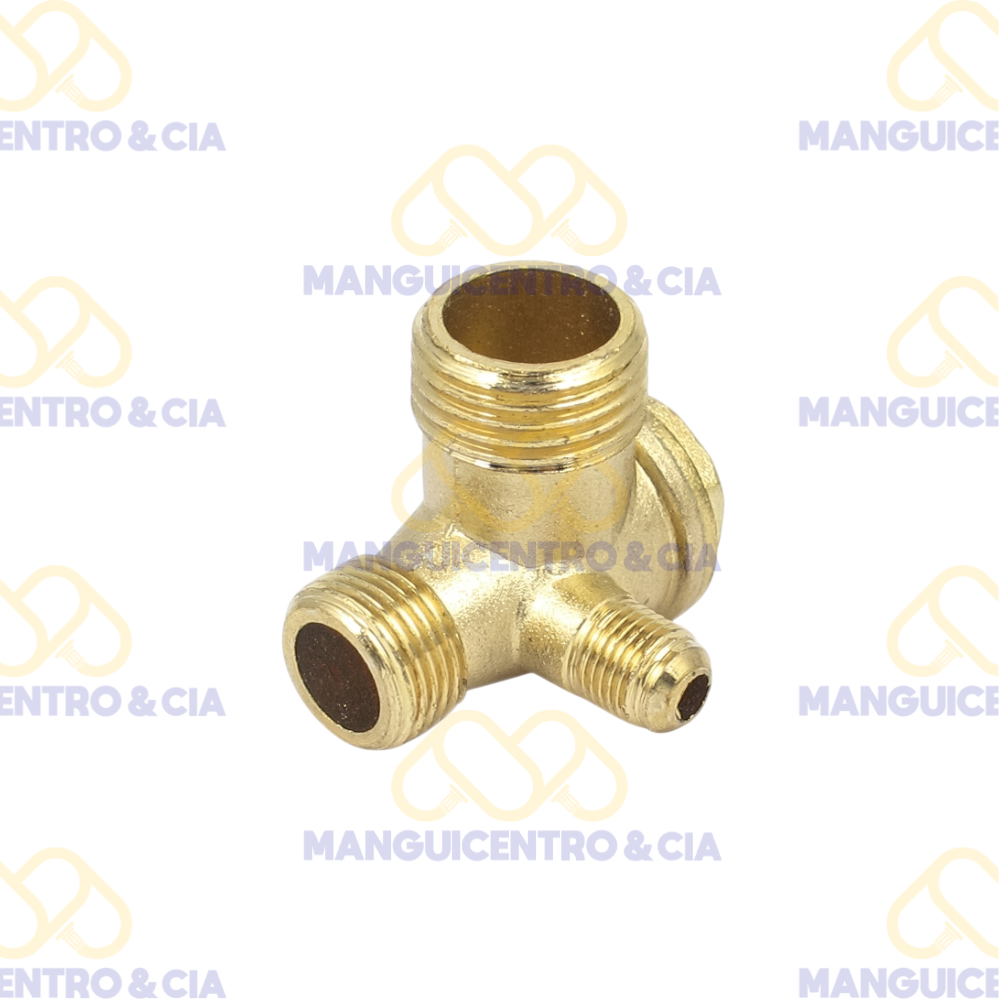 Válvula Check para Compresor de Aire 1/2" BSP x 3/8" BSP – Bronce