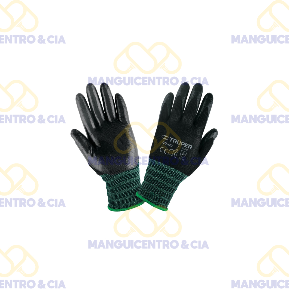 Guantes Nylon Recubierto Nitrilo Mediano Truper