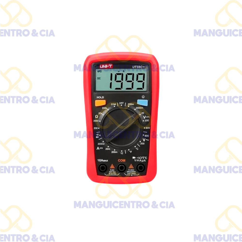 Multímetro Digital 600V 10A Uni-T